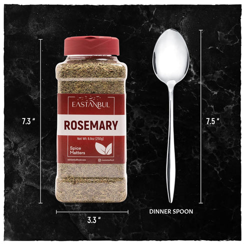 Eastanbul Rosemary Leaves 8.8oz, Dried Rosemary Seasoning, Natural, Freshly Picked Vegan Rosemary Herb, Rosemary Spice for Savory & Sweet Recipes,...